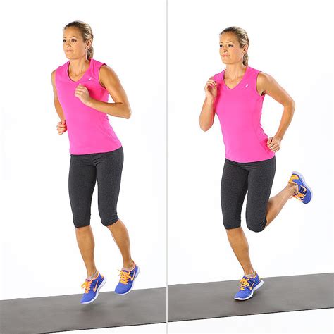 Butt kicks - The butt kick drill should almost feel like a variation of running with high knees. Bring your heels up directly beneath you. Perform the drill for 10 to 20 ...